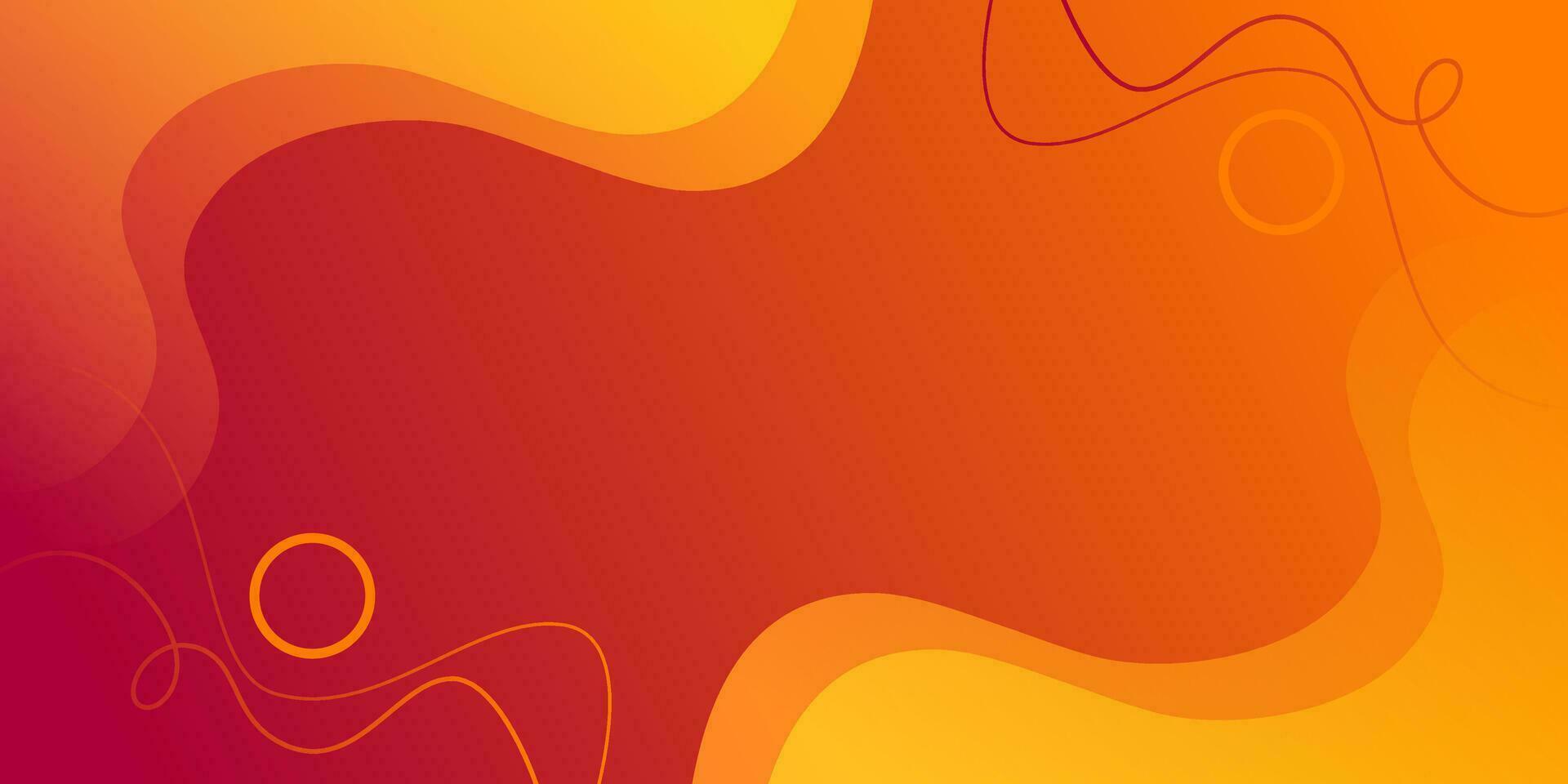 abstract blackground oranje kleur kromme met modern lijn en vorm geven aan, helling vloeistof vormen vector