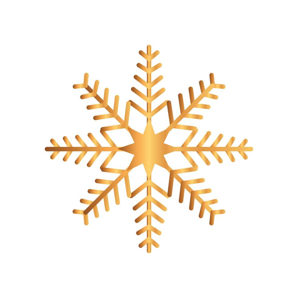 sneeuwvlok kerstversiering geïsoleerd pictogram vector