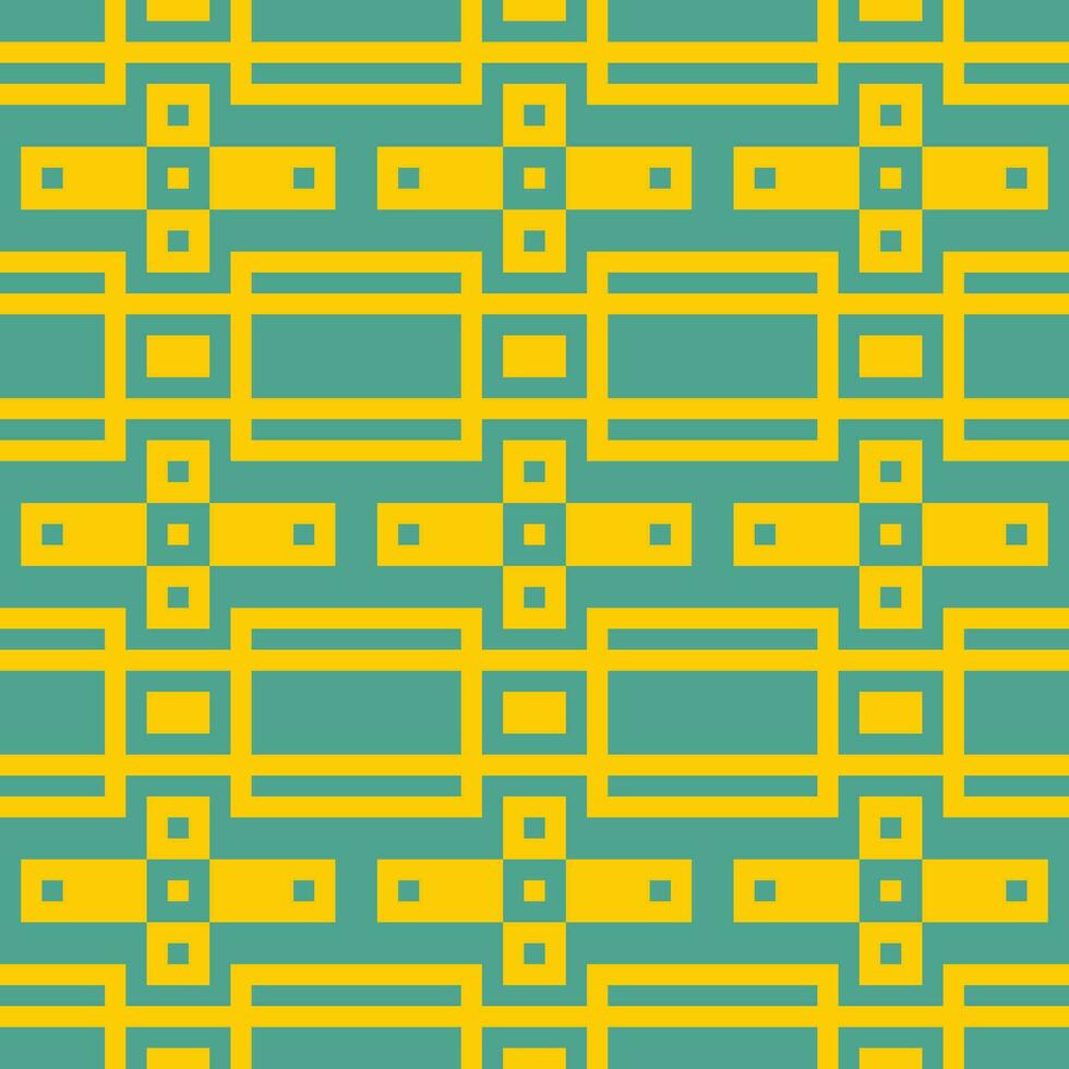 een geel en taling meetkundig patroon vector