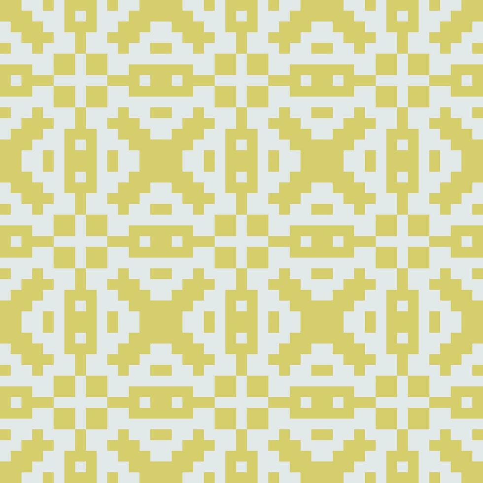 een geel en wit meetkundig patroon vector