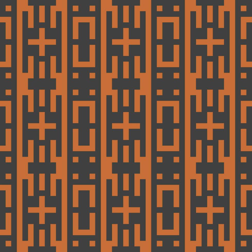 een oranje en zwart meetkundig patroon vector