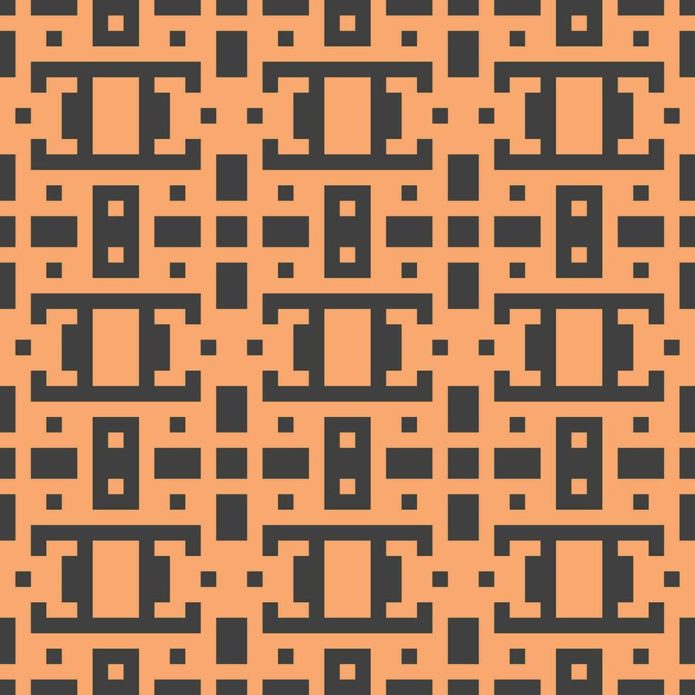een oranje en zwart meetkundig patroon vector