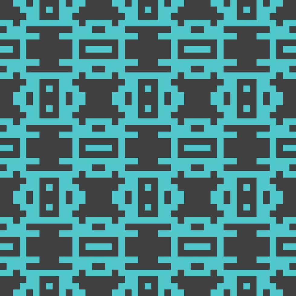 een blauw en zwart pixel patroon vector