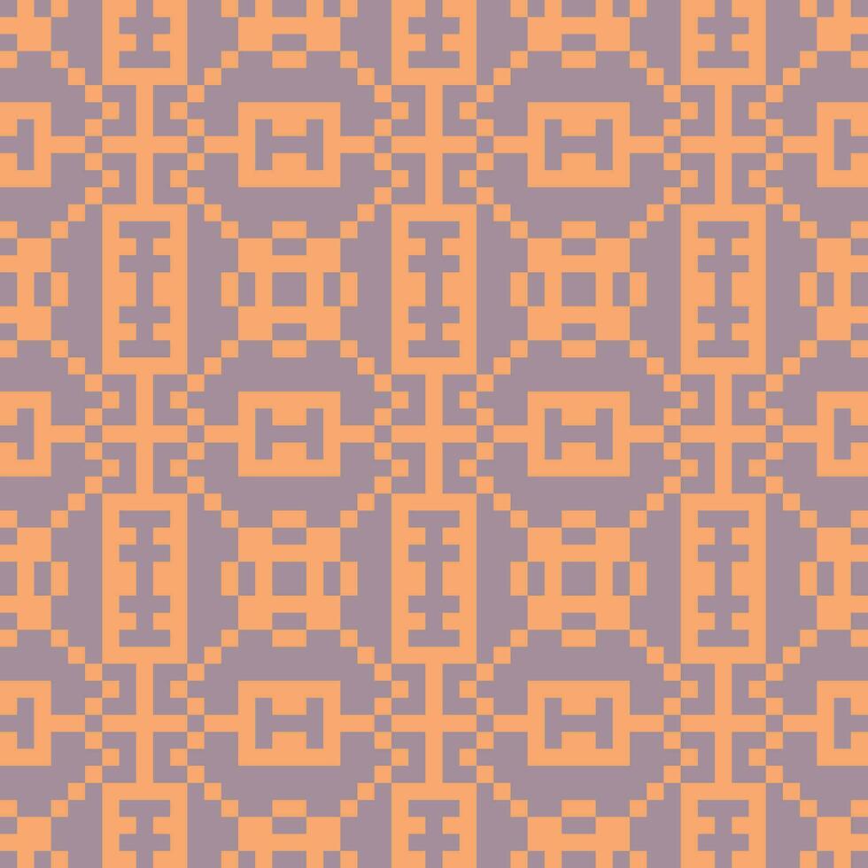 een oranje en Purper meetkundig patroon vector
