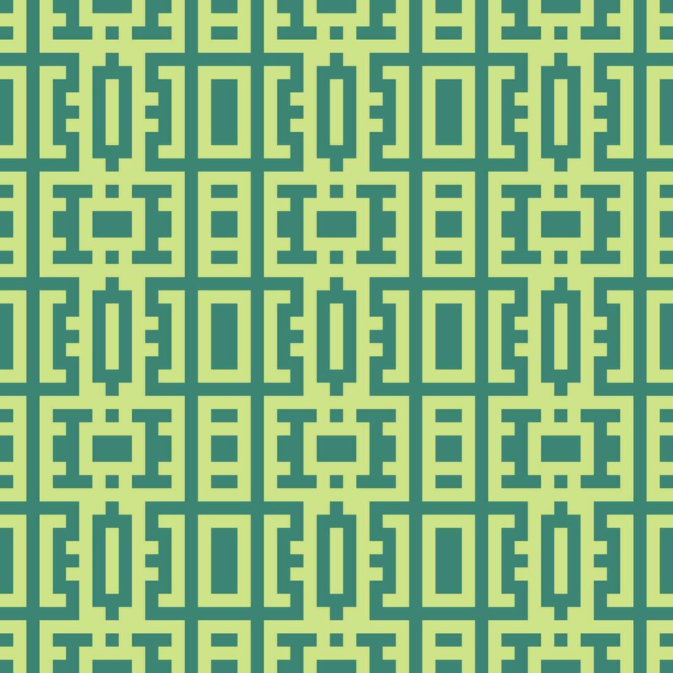 een groen en geel meetkundig patroon vector