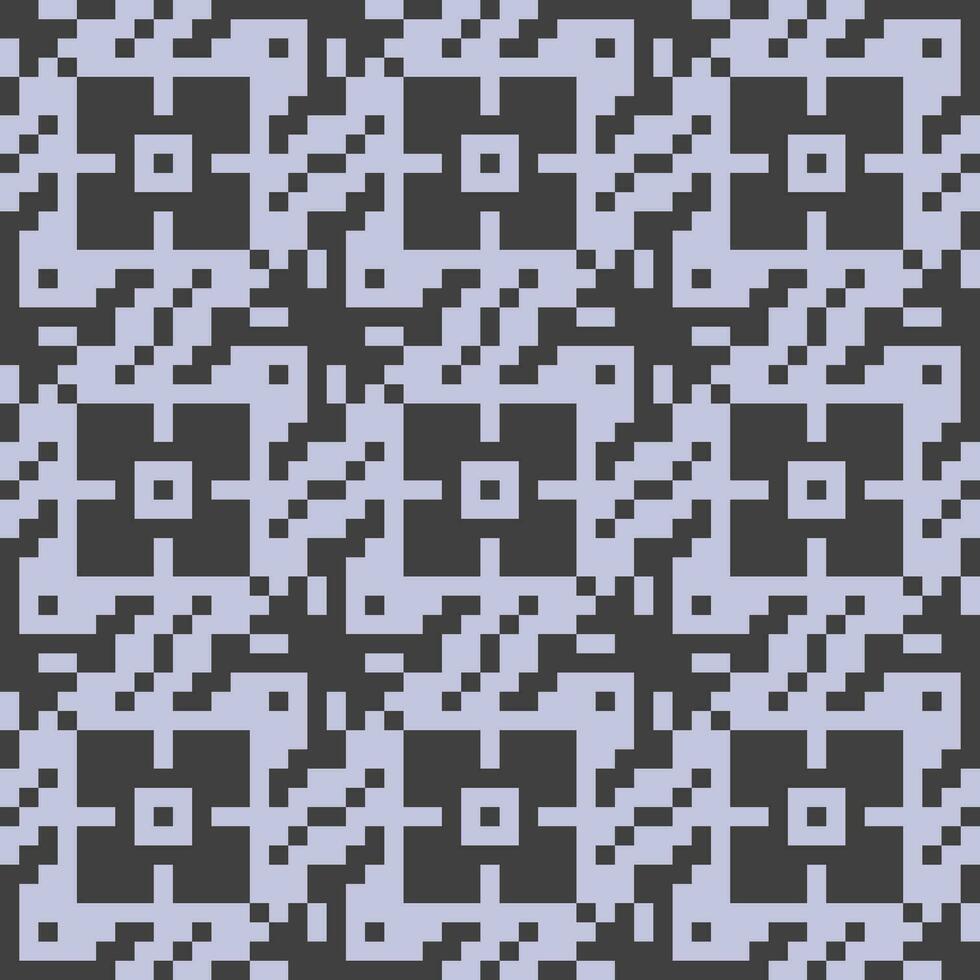een pixel patroon in Purper en zwart vector