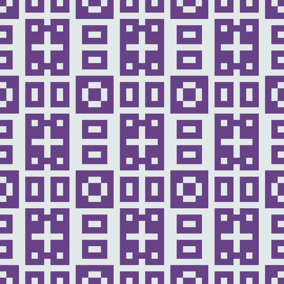 een Purper en wit patroon met pleinen vector