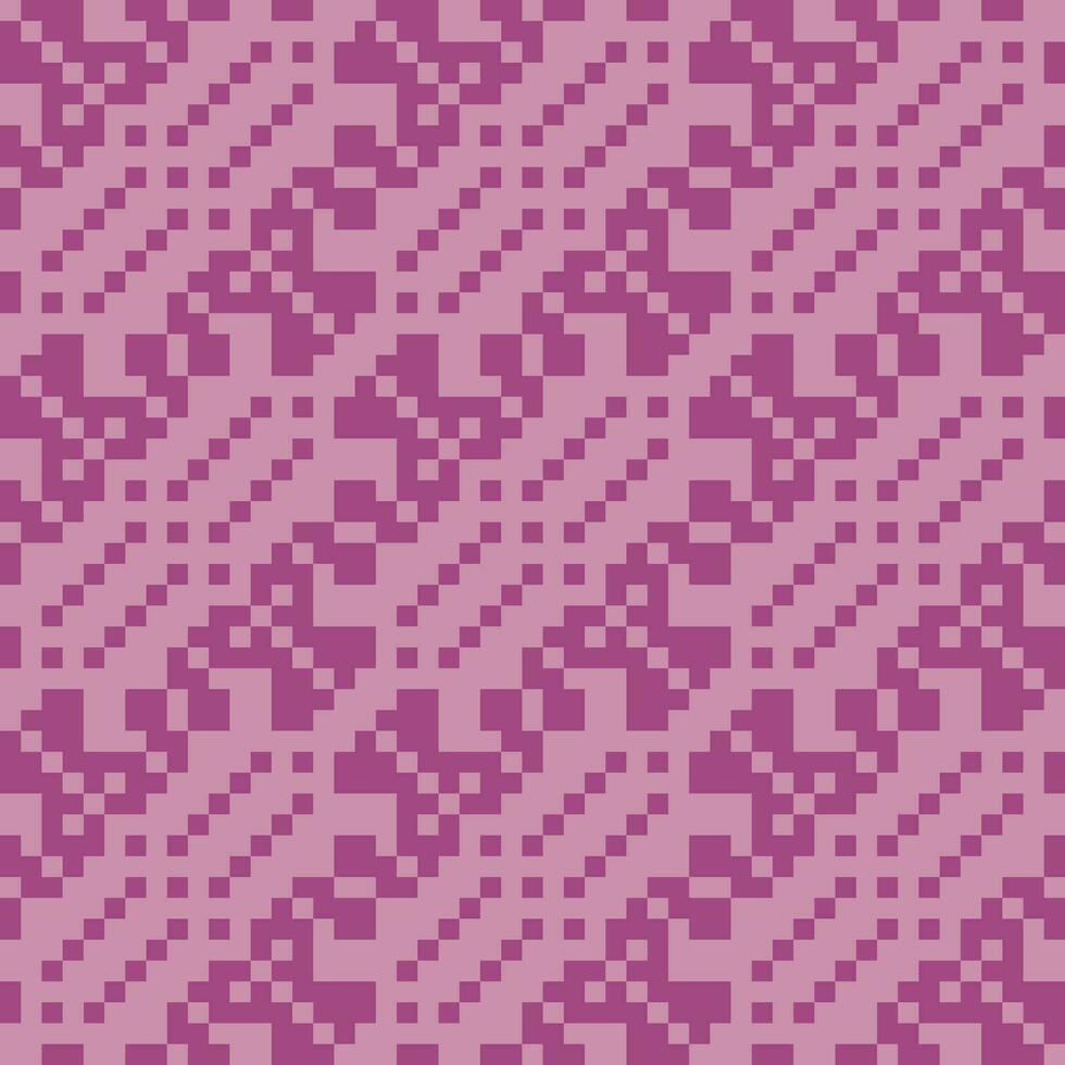 een pixel patroon in Purper en roze vector