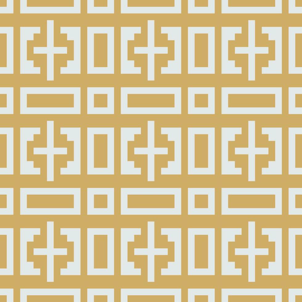 een goud en wit meetkundig patroon vector