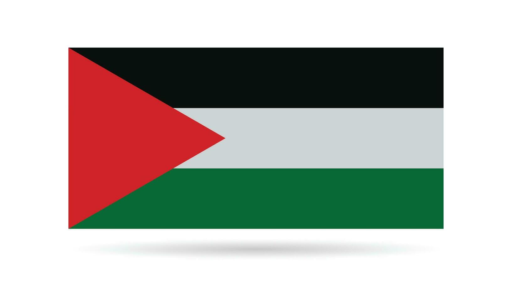 Palestina vlag geïsoleerd Aan wit achtergrond. Palestina vlag kader met liefde symbool. banier, poster, kaart, achtergrond ontwerp. vector