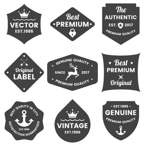 Vintage Retro Vector Logo voor banner