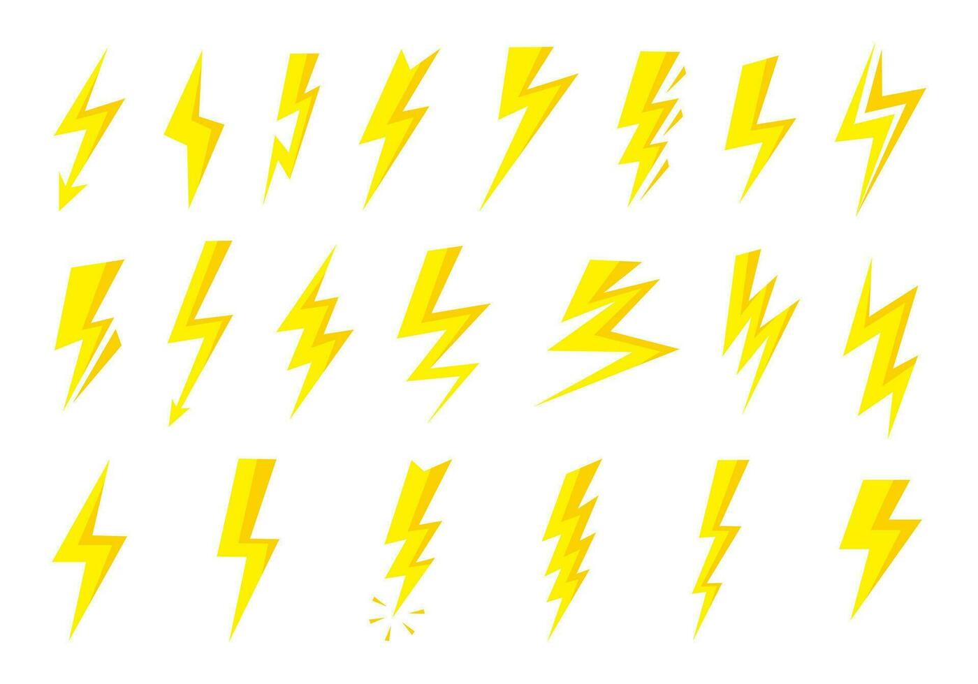 flash verlichting bout element reeks vector
