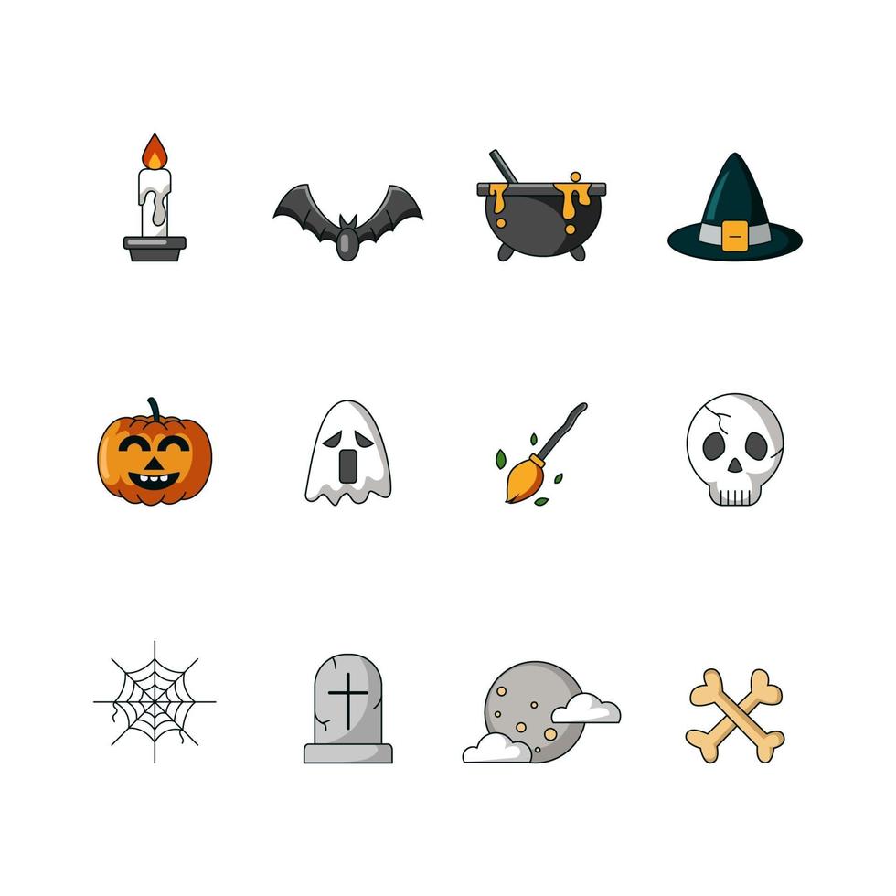 Halloween pictogramserie vector