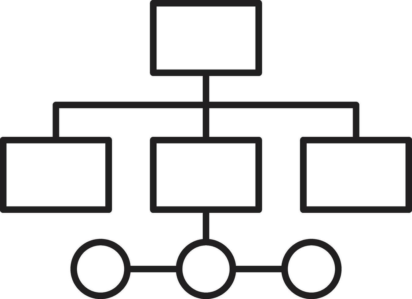 organisatorisch structuur icoon. structuur icoon vector