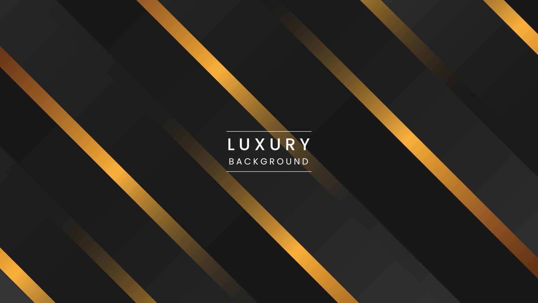 luxe zwarte en gouden geometrische achtergrond vector