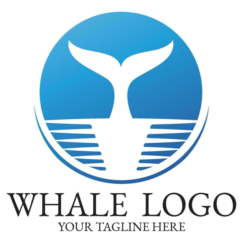 logo beeld ontwerp illustratie van een walvis. vector