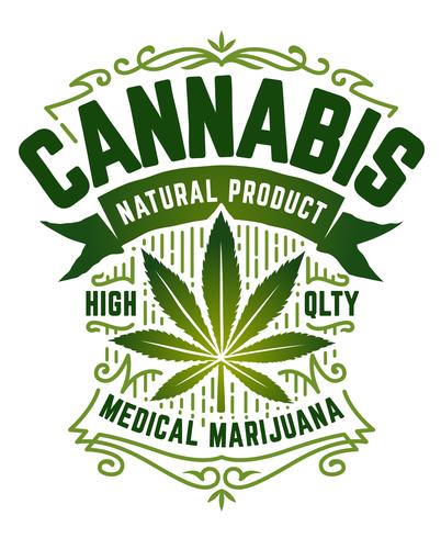 Cannabis Vector embleem