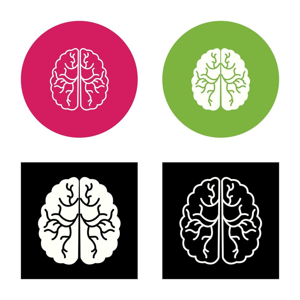 hersenen vector pictogram