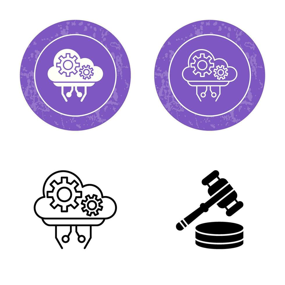 cloud computing vector icon