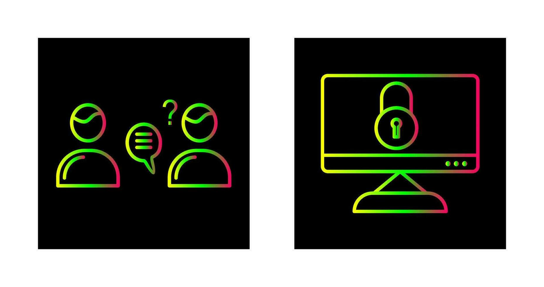 overleg plegen Diensten en vertrouwelijkheid icoon vector