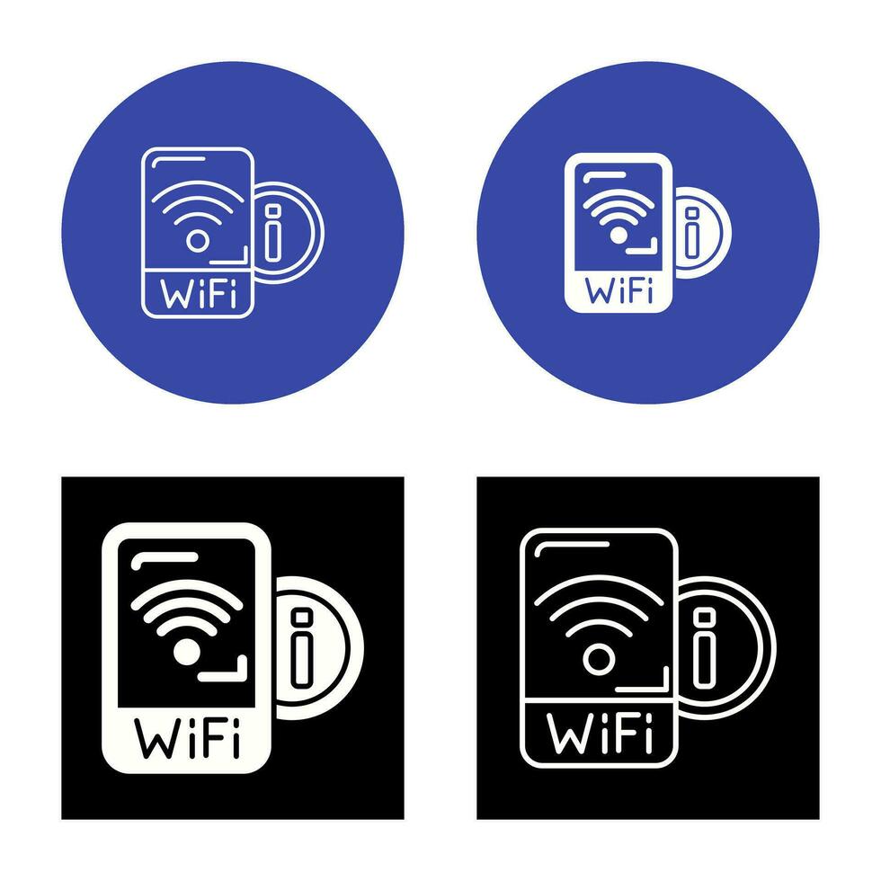 Wifi signaal vector icoon