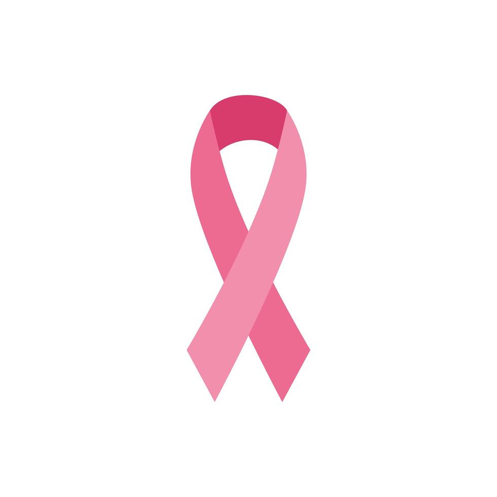 roze lint van de strijd tegen borstkanker vector