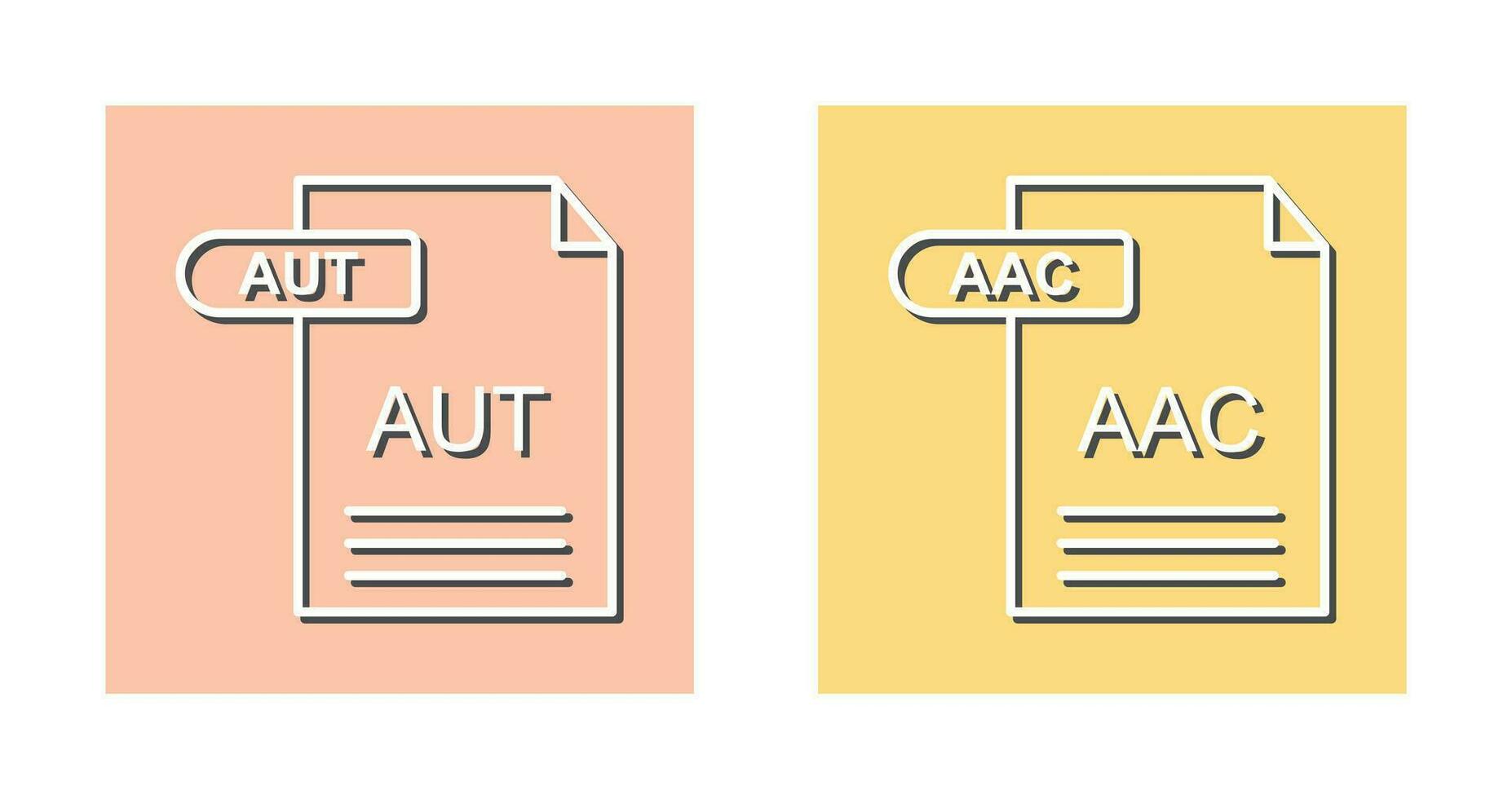 aac en automatisch icoon vector