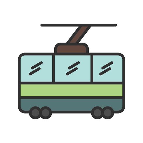 Stoellift lijn gevuld pictogram vector