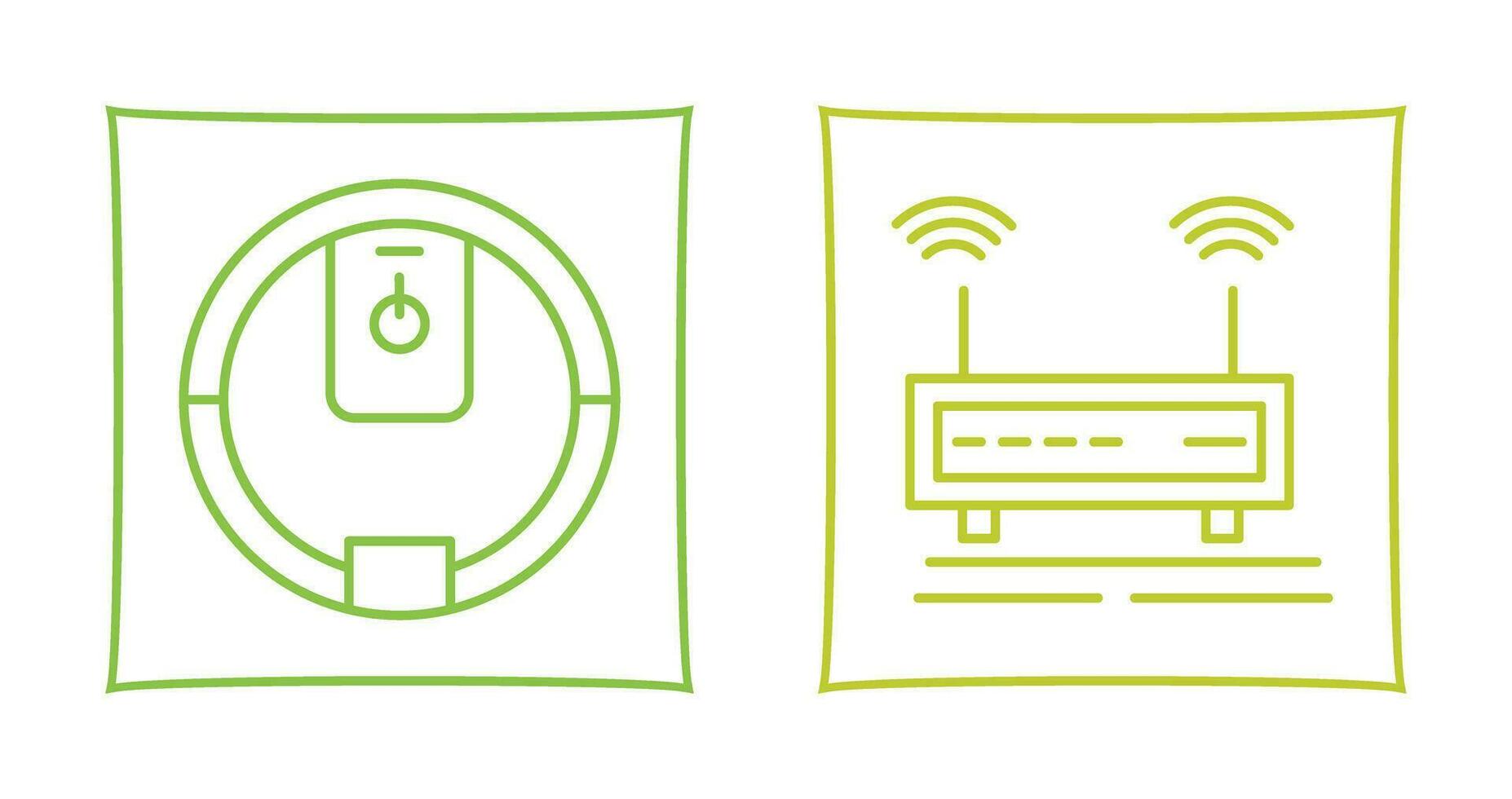 macht knop en Wifi signalen icoon vector