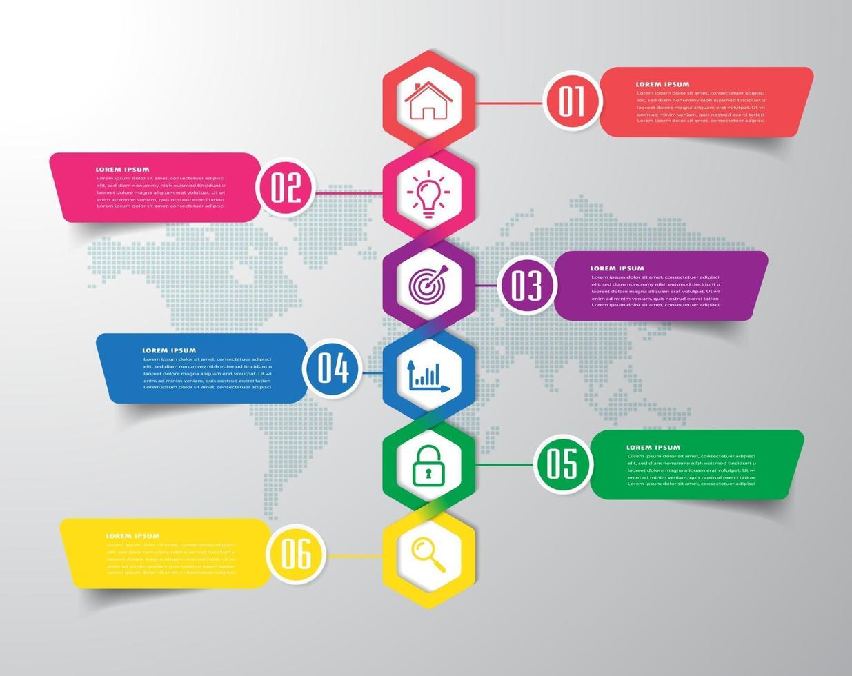 moderne tijdlijn tekstvaksjabloon, infographicsbanner vector