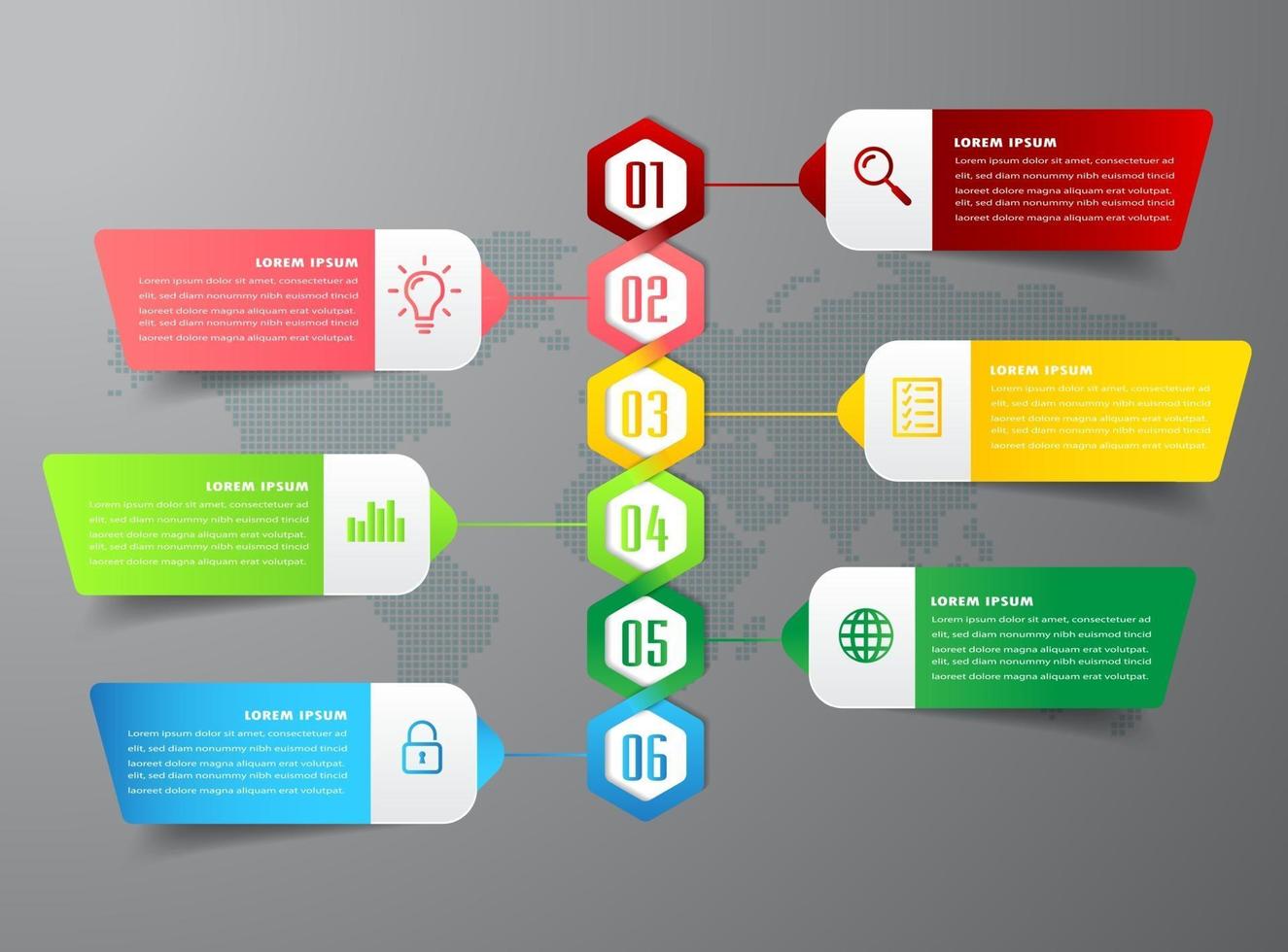 moderne tekstvaksjabloon, infographicsbanner vector