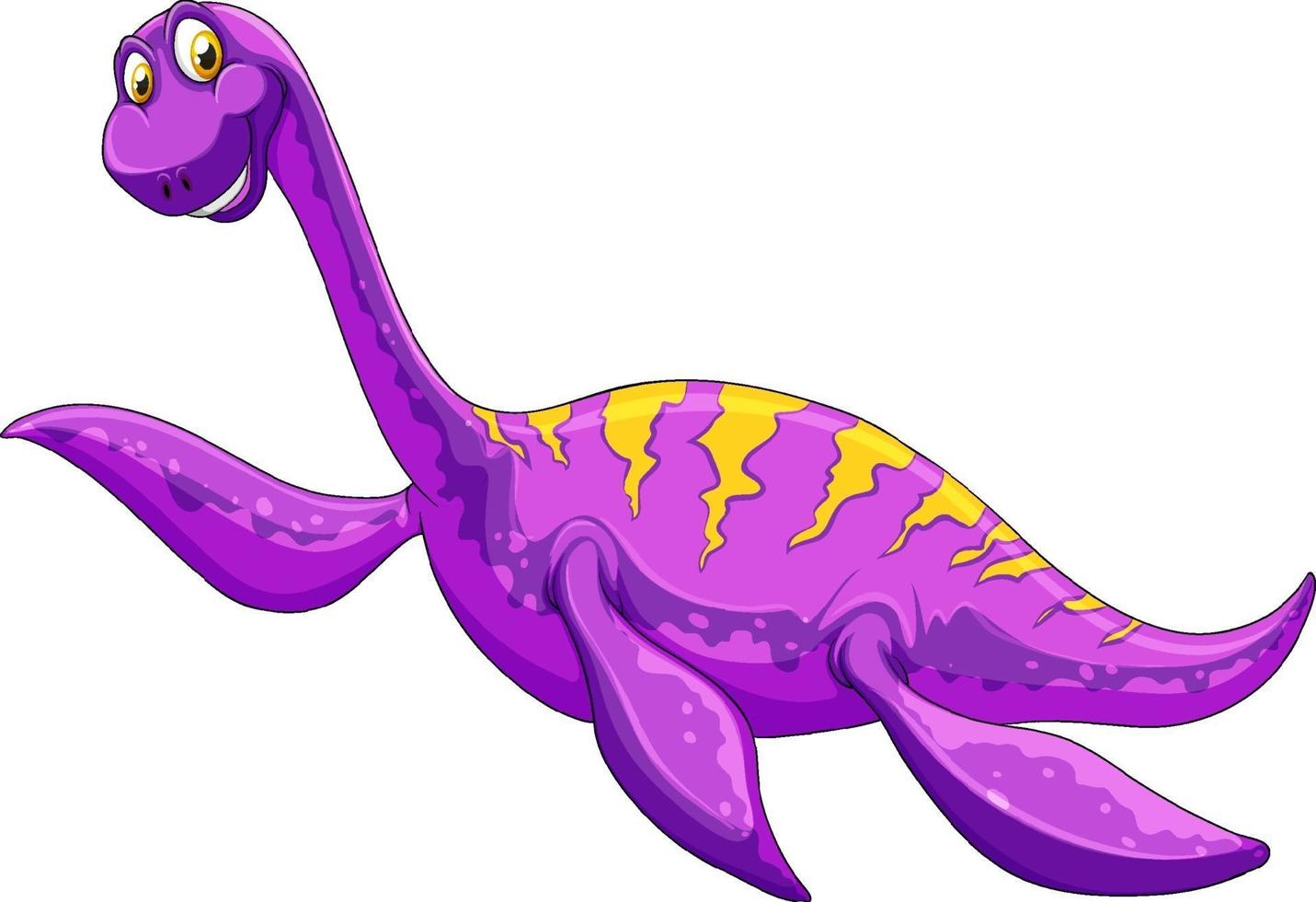 een pliosaurus dinosaurus stripfiguur vector