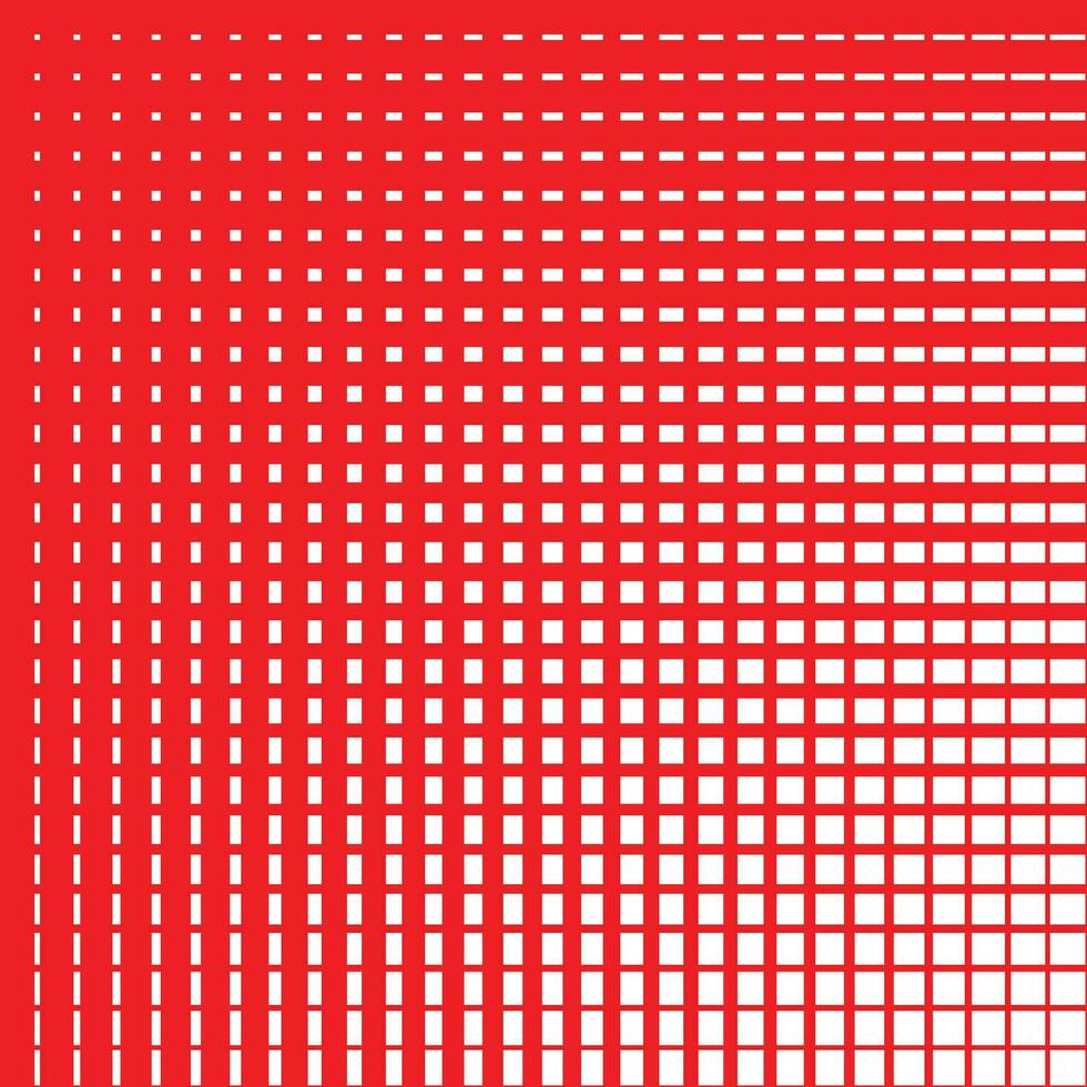 abstract groot naar klein rood halftone patroon. vector