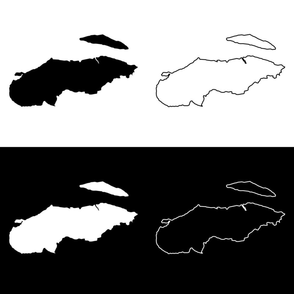 nord oosten afdeling kaart, administratief divisie van Haïti. vector illustratie.
