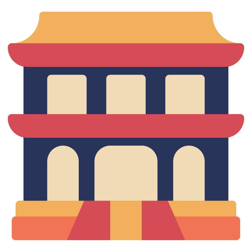 tempel icoon illustratie voor web, app, infografisch, enz vector