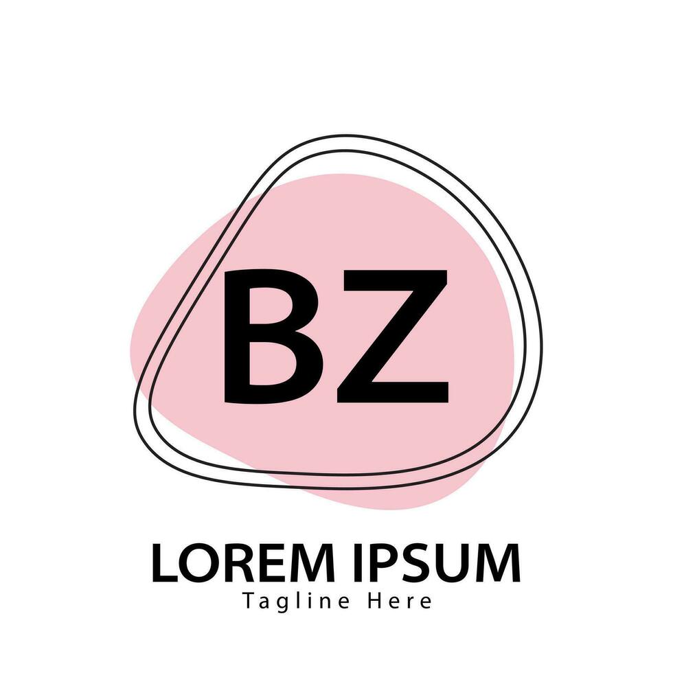 brief bz logo. b z. bz logo ontwerp vector illustratie voor creatief bedrijf, bedrijf, industrie