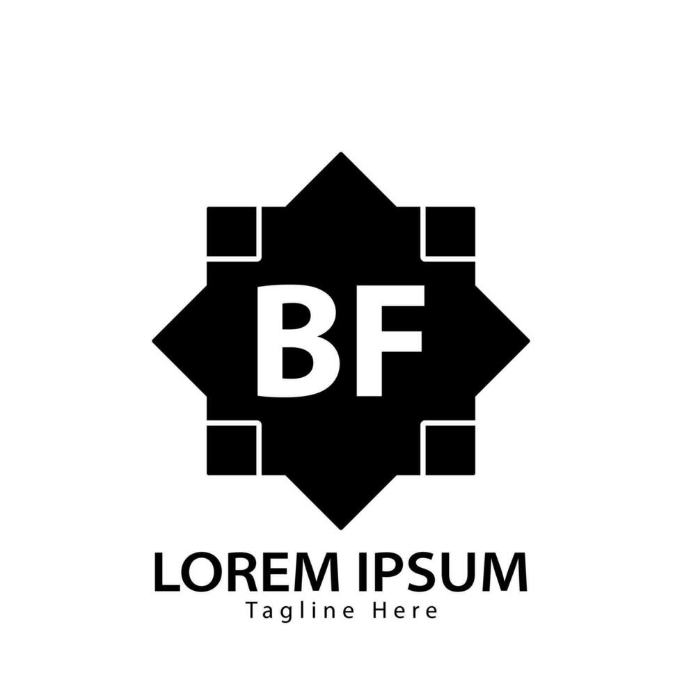 brief bf logo. b f. bf logo ontwerp vector illustratie voor creatief bedrijf, bedrijf, industrie. pro vector