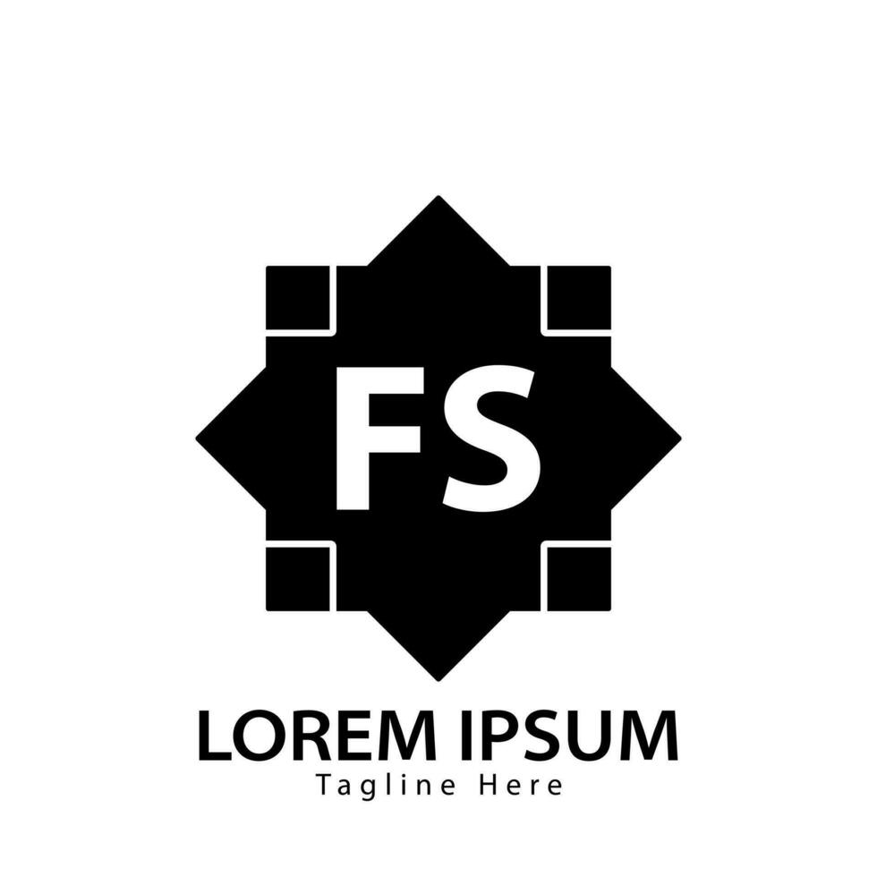 brief fs logo. f s. fs logo ontwerp vector illustratie voor creatief bedrijf, bedrijf, industrie. pro vector