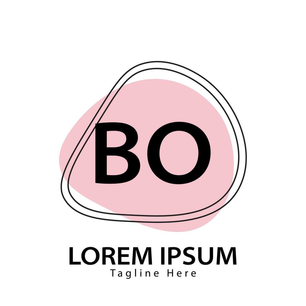 brief bo logo. b O. bo logo ontwerp vector illustratie voor creatief bedrijf, bedrijf, industrie