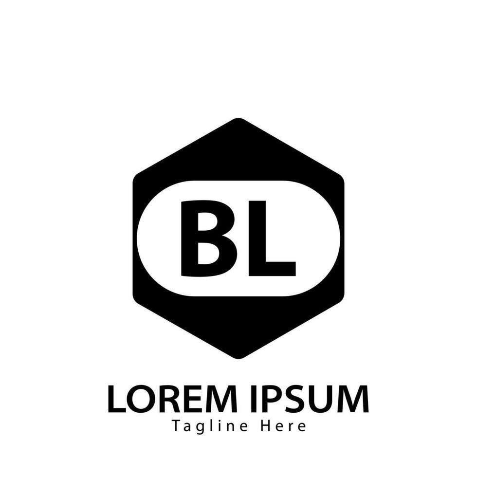 brief bl logo. b ik. bl logo ontwerp vector illustratie voor creatief bedrijf, bedrijf, industrie. pro vector