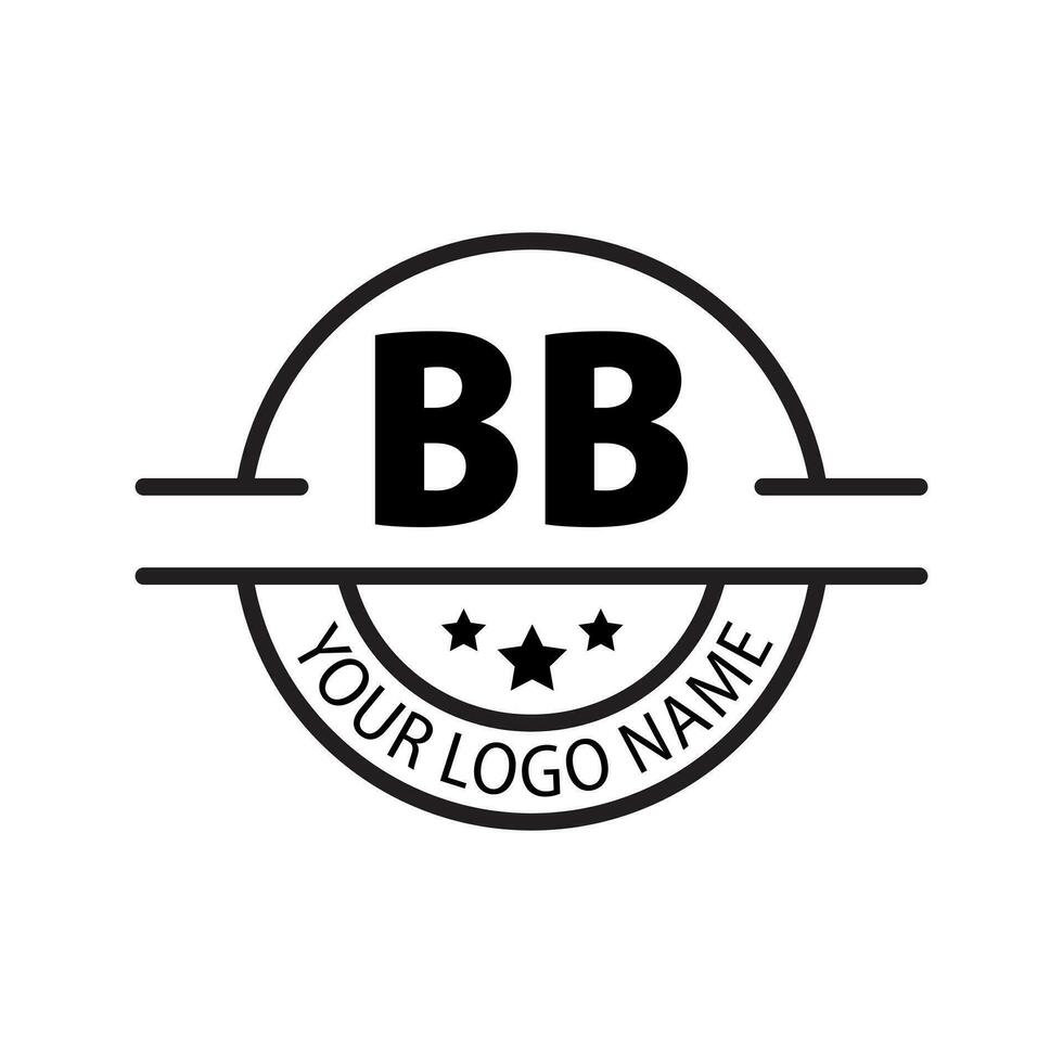 brief bb logo. b b. bb logo ontwerp vector illustratie voor creatief bedrijf, bedrijf, industrie. pro vector