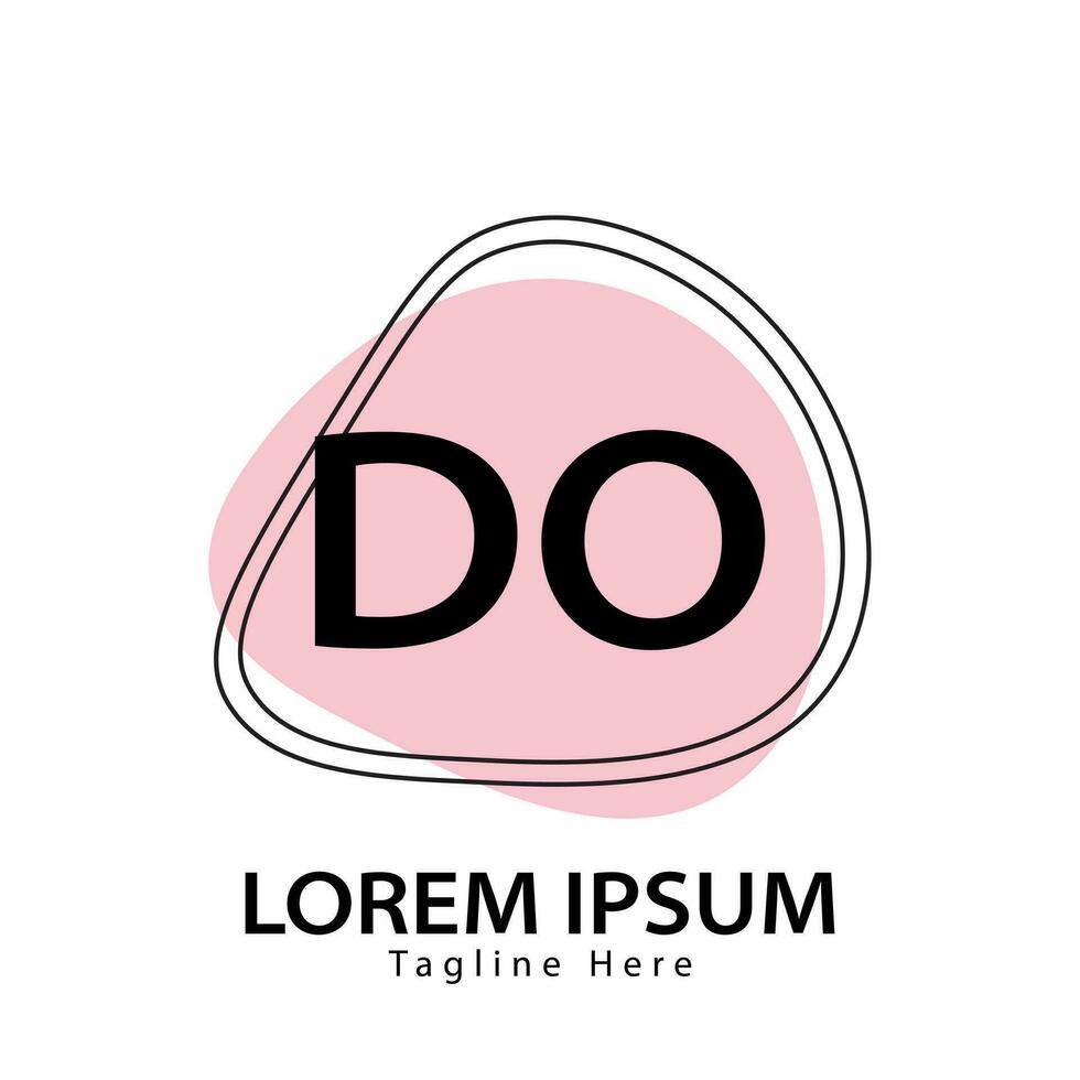 brief Doen logo. d O. Doen logo ontwerp vector illustratie voor creatief bedrijf, bedrijf, industrie. pro vector