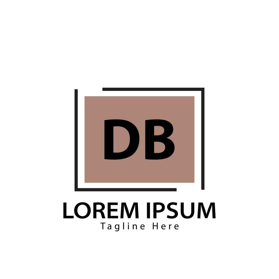 brief db logo. d b. db logo ontwerp vector illustratie voor creatief bedrijf, bedrijf, industrie. pro vector