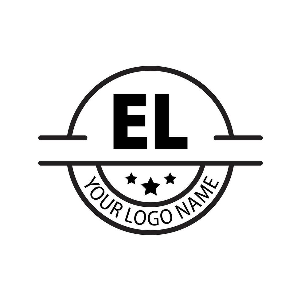 brief el logo. e ik. el logo ontwerp vector illustratie voor creatief bedrijf, bedrijf, industrie. pro vector