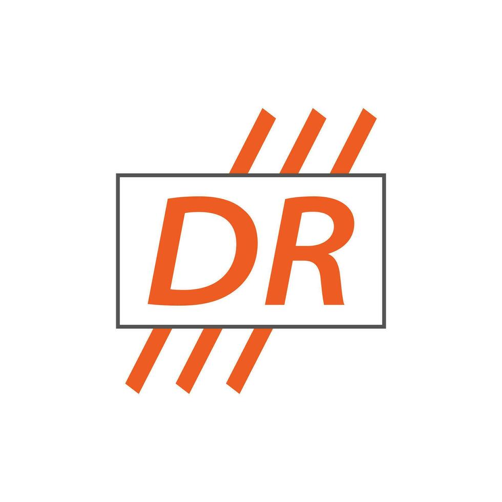 brief dr logo. d r. dr logo ontwerp vector illustratie voor creatief bedrijf, bedrijf, industrie. pro vector