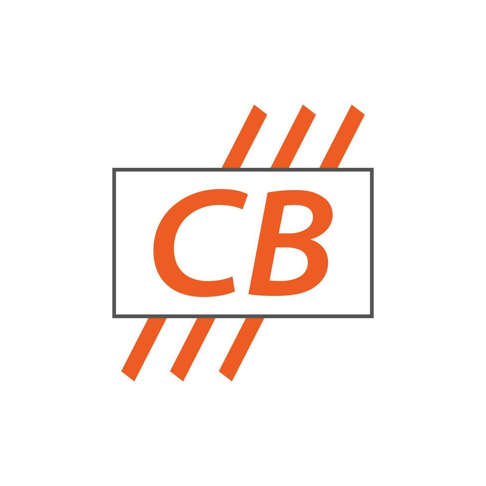 brief cb logo. c b. cb logo ontwerp vector illustratie voor creatief bedrijf, bedrijf, industrie. pro vector