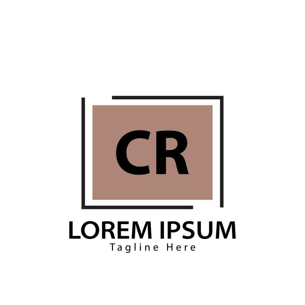 brief cr logo. c r. cr logo ontwerp vector illustratie voor creatief bedrijf, bedrijf, industrie. pro vector