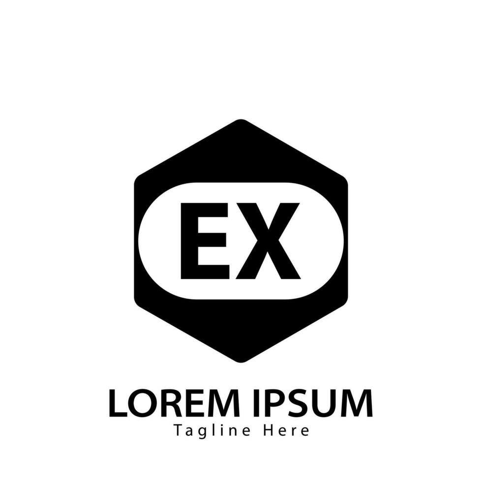 brief ex logo. e x. ex logo ontwerp vector illustratie voor creatief bedrijf, bedrijf, industrie. pro vector