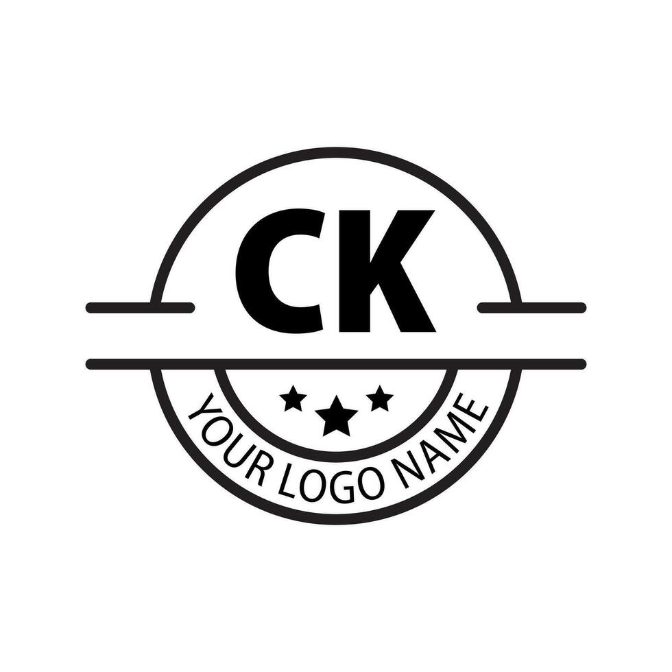 brief ck logo. c k. ck logo ontwerp vector illustratie voor creatief bedrijf, bedrijf, industrie. pro vector