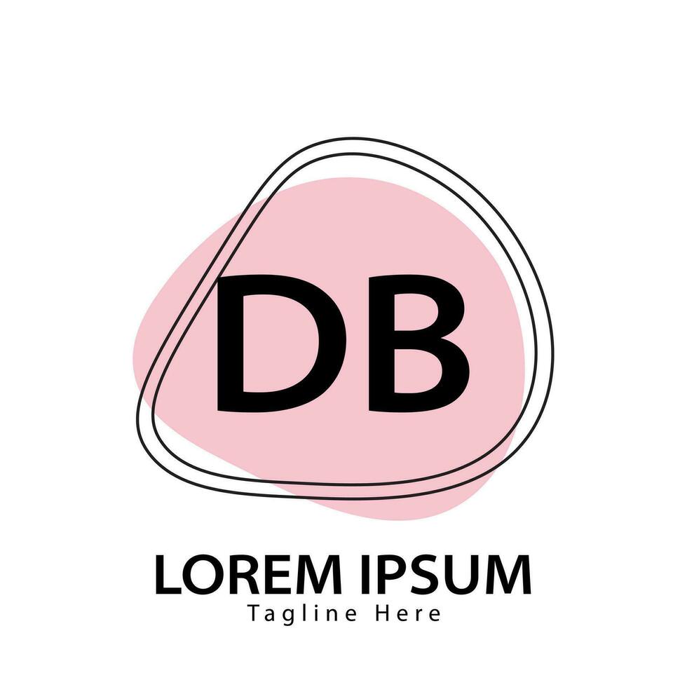 brief db logo. d b. db logo ontwerp vector illustratie voor creatief bedrijf, bedrijf, industrie. pro vector